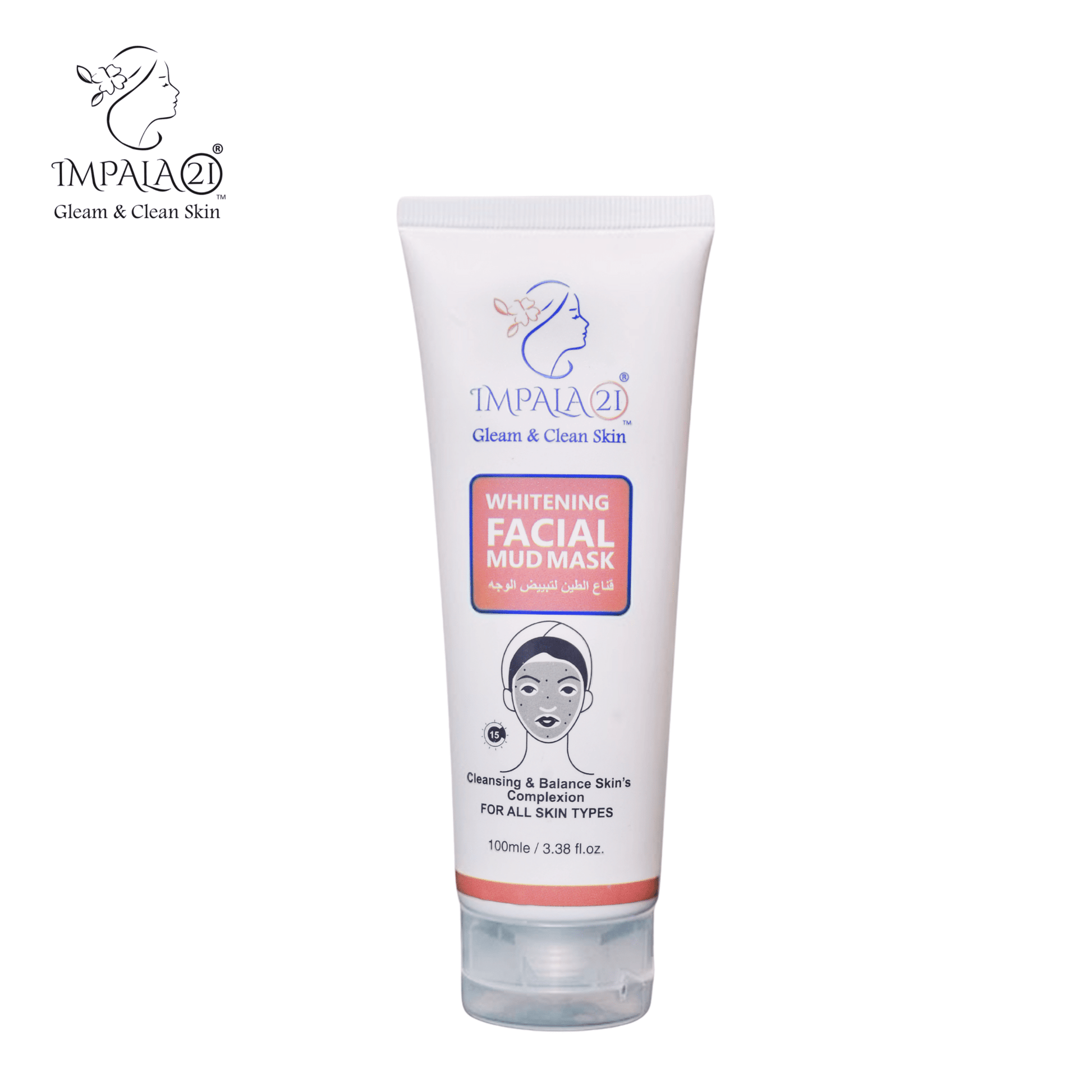 Impala 21 Whitening Facial Mud Mask 100 ml (Small) - Impala 21